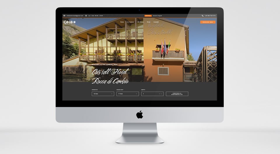 Cristall Hotel - Realizzazione Siti Web ed E-Commerce L'Aquila