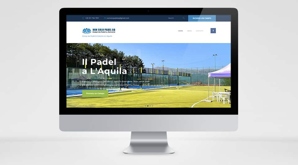 Sito Web Non Solo Padel AQ - Dogma 23 Siti Web L'Aquila