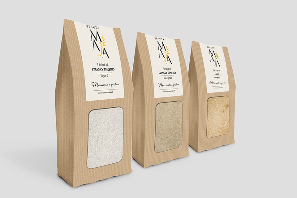 Tenuta Maja farine packaging