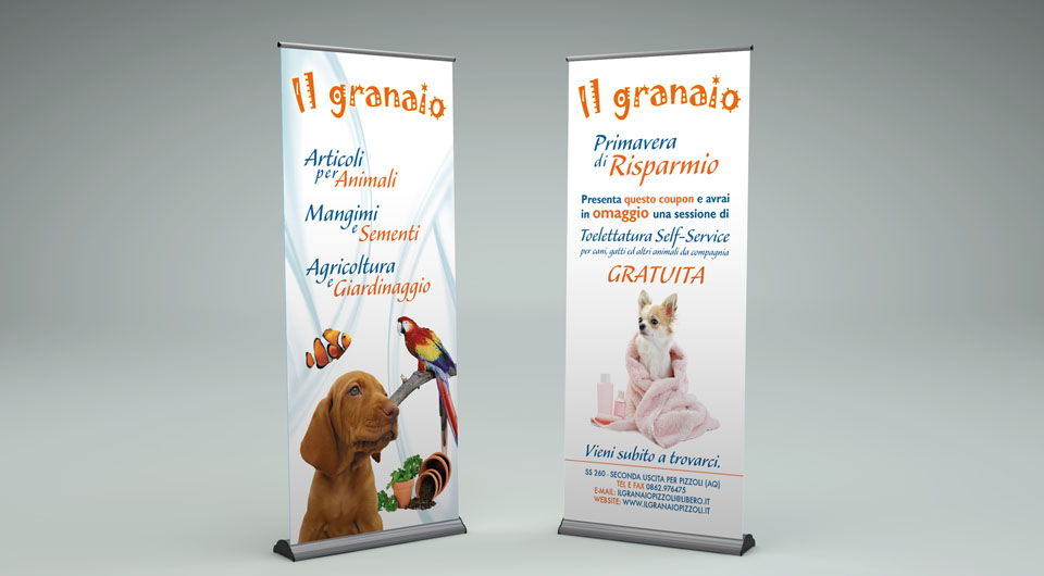 Fornitura e Creazione Grafica Articoli di Tecnica Pubblicitaria e Roll-Up