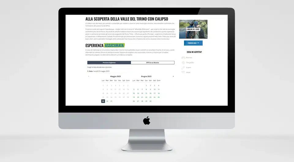 Siti Web L'Aquila Calipso Capodacqua Underwater Experience E-Commerce Dogma23