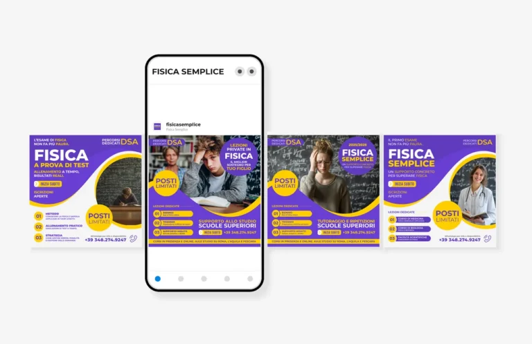 Post social realizzati per Fisica Semplice