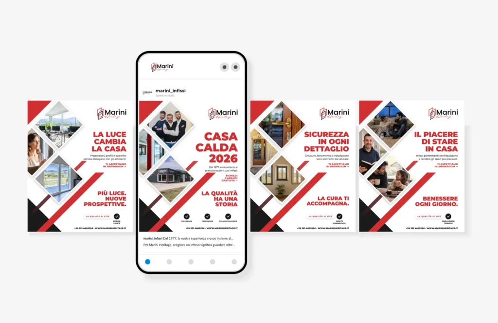 Post social realizzati per Marini Heritage